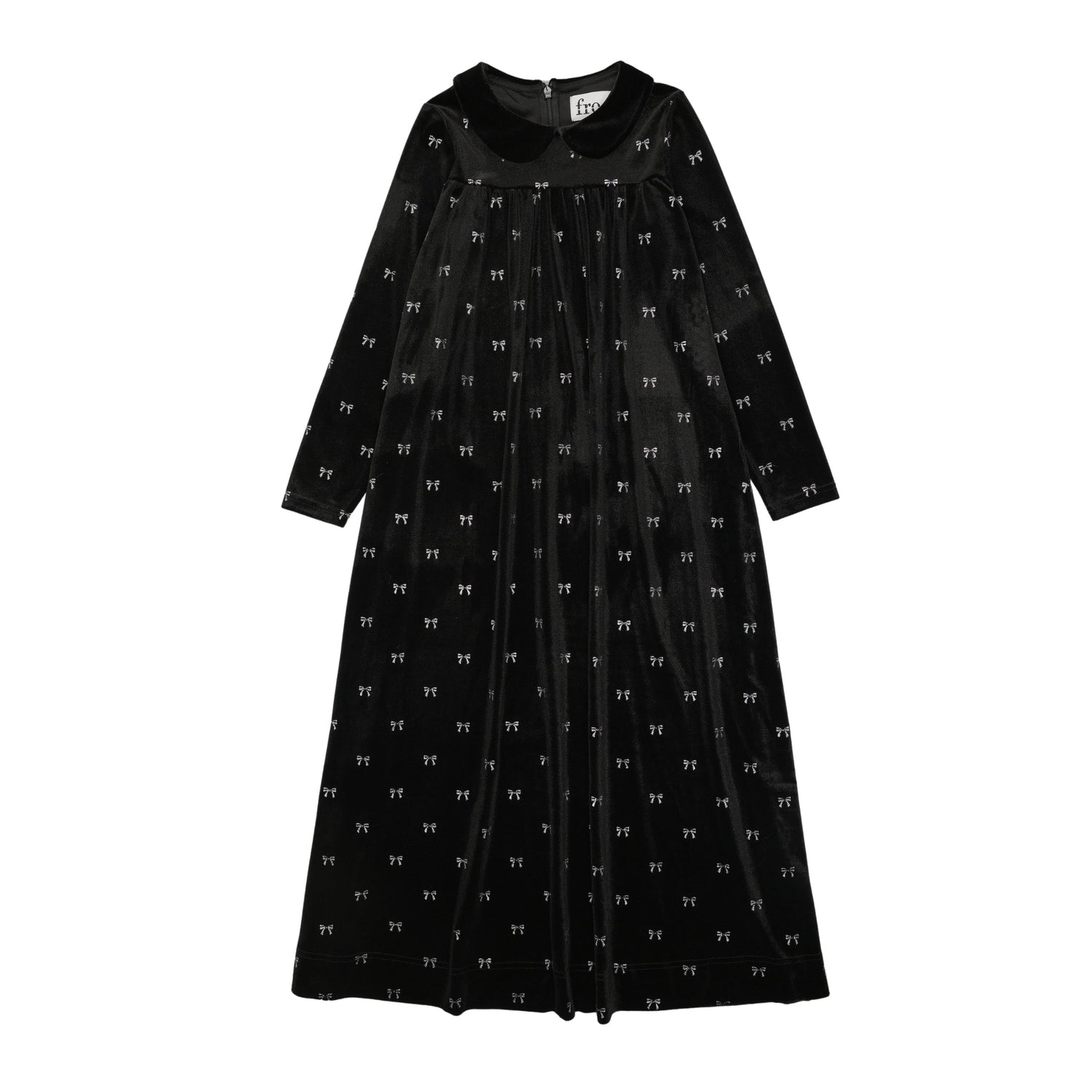 Velour Bow Maxi Dress