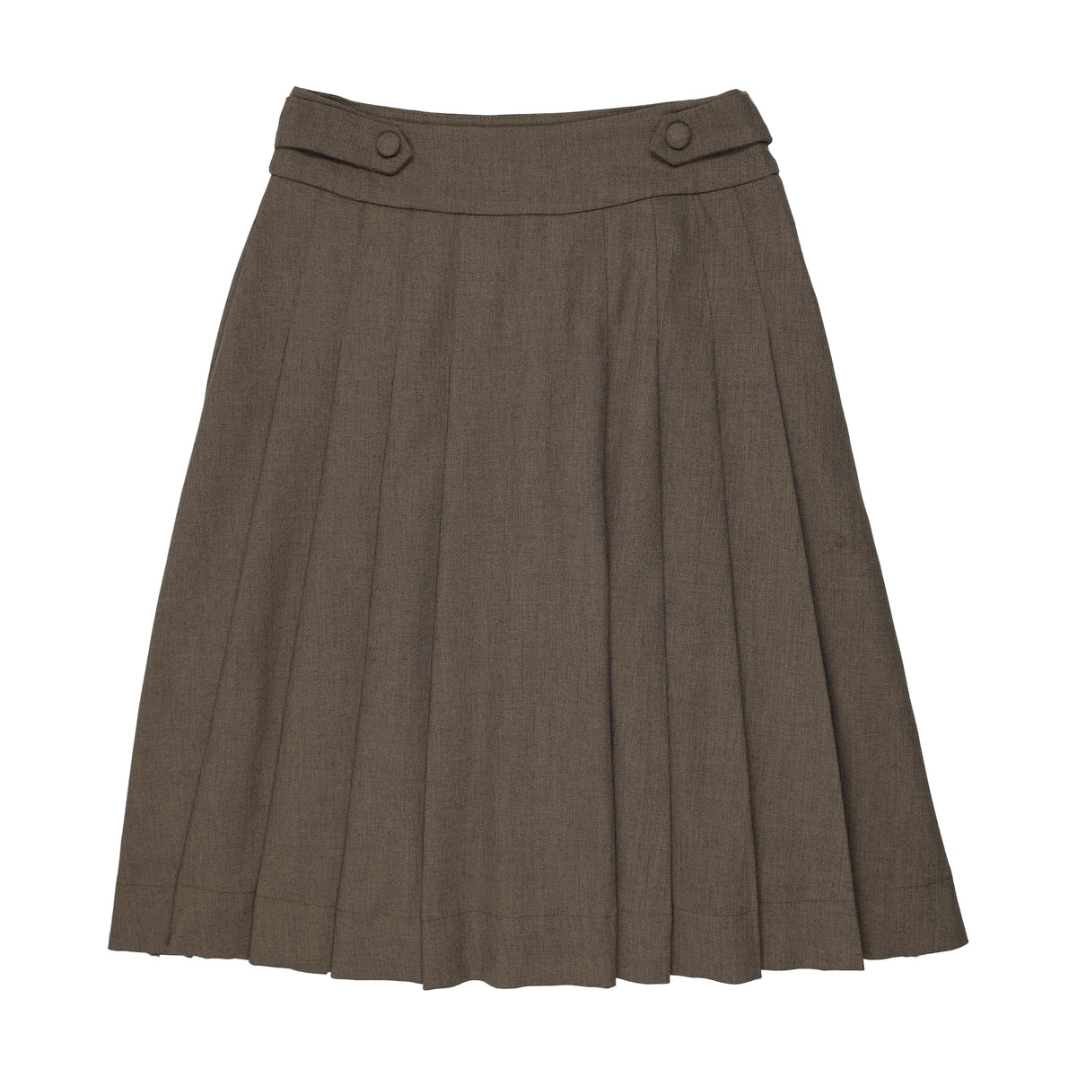 Button Waist Grey Skirt
