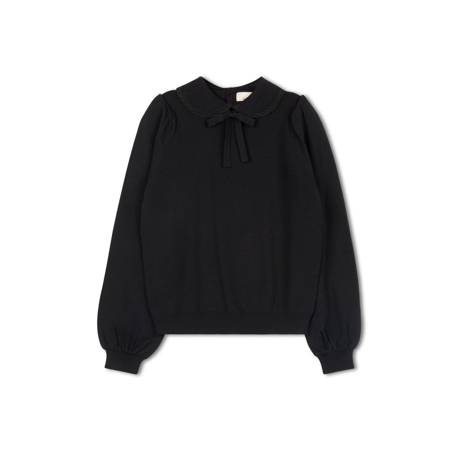 Nora Collar Sweater — Black