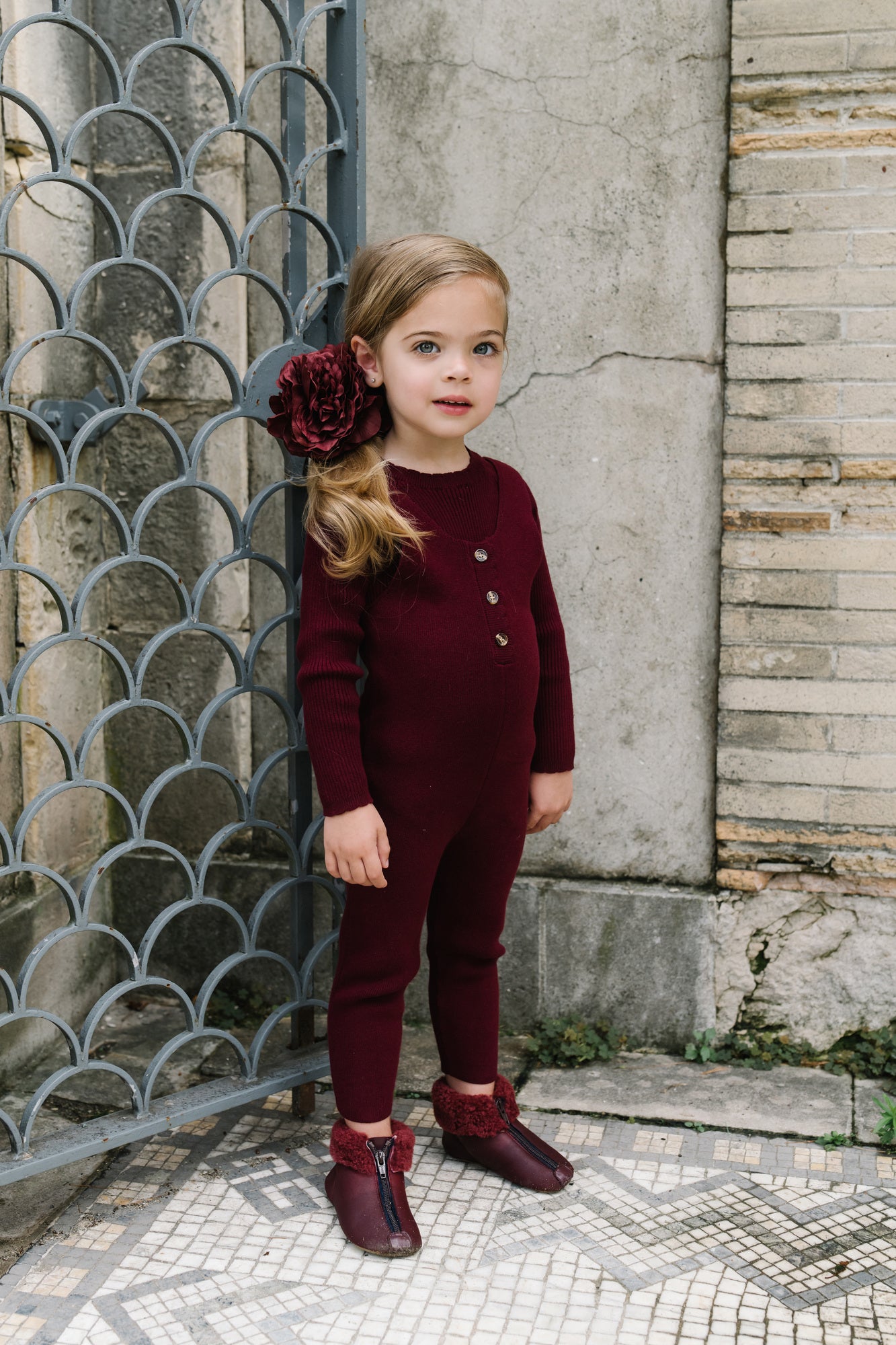 ACE ROMPER SET BERRY