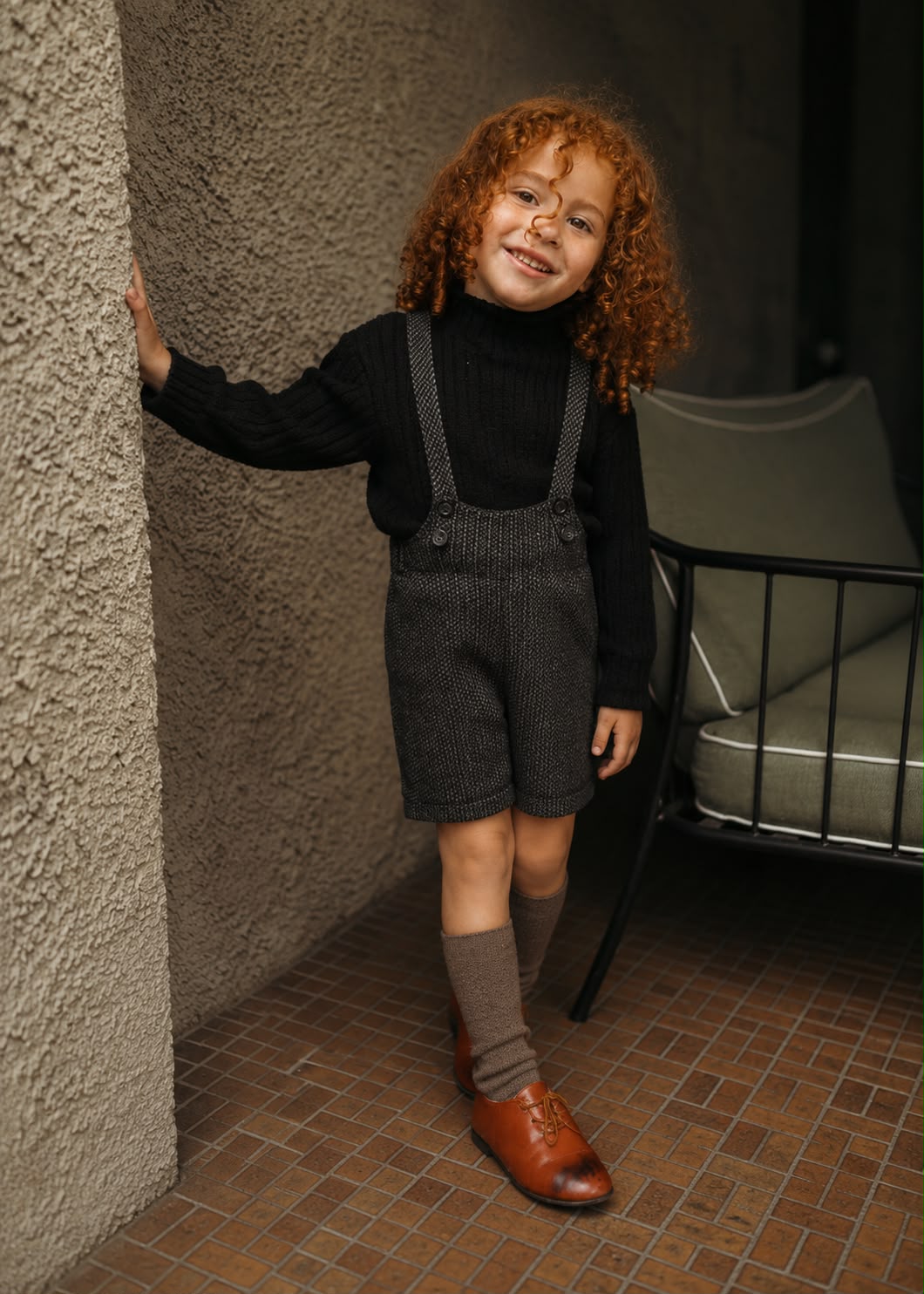 Monochrome Knit Romper